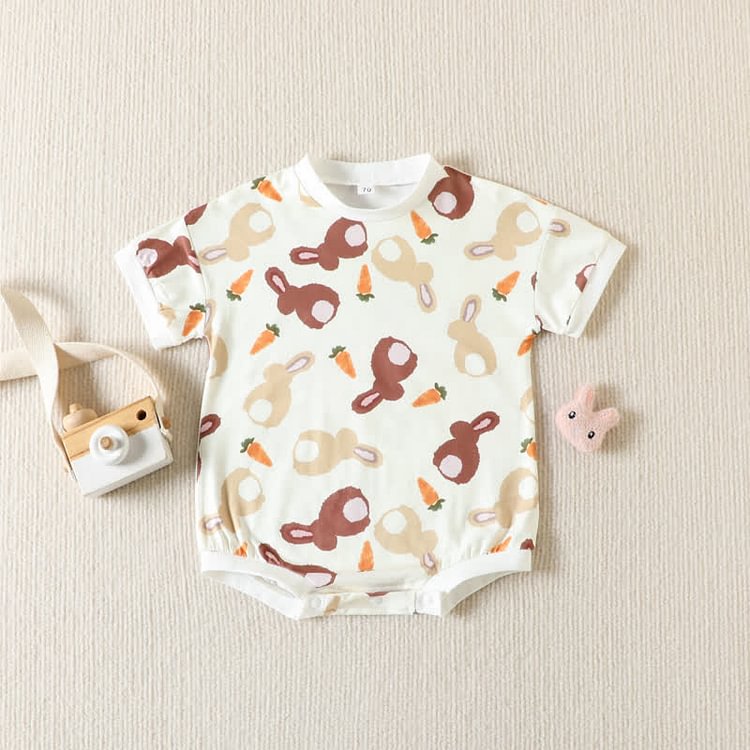 Baby Rabbit Carrot Casual Bodysuit