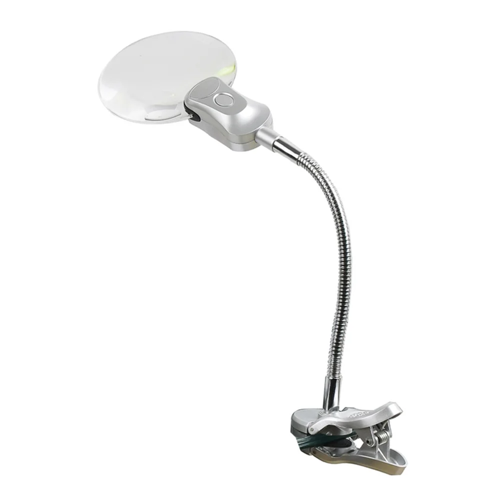 Magnifying Glass Desk Lamp with Clamp for Diamond Painting Cross Stitches -581449