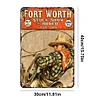 Fort Worth - Vintage Metal Signs - 20*30cm/30*40cm - Western