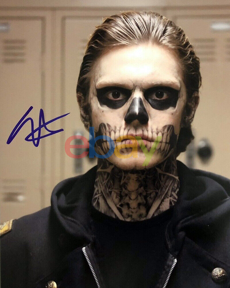 EVAN PETERS SIGNED 8X10 Photo Poster painting AUTO AMERICAN HORROR STORY reprint