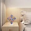 DIY Flower Cross Diamond Painting Acrylic Desktop Decor