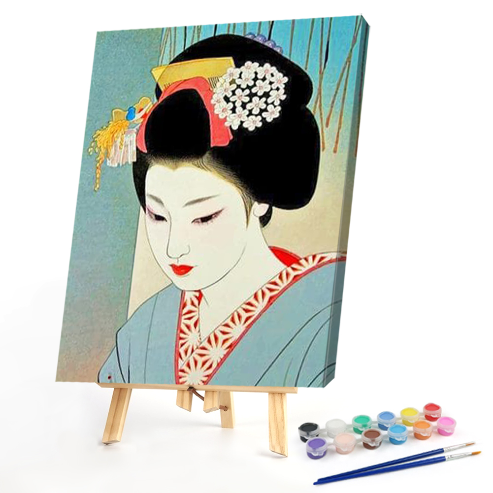 40*50CM - Paint By Numbers - Geisha от Peggybuy WW