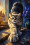 Luxury AB Velvet Diamond Painting Kit - Cat