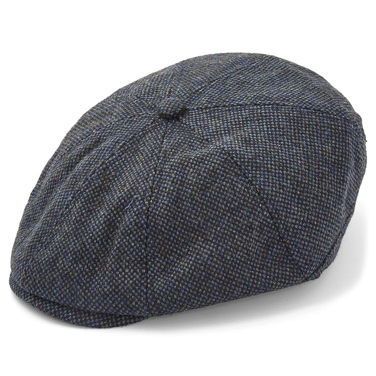 HAT GREY-BLUE PAPERBOY FLAT CAP