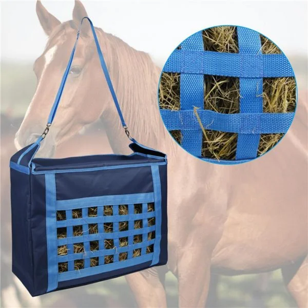 Horse Checkered Hay Bales Tote Storage Bag
