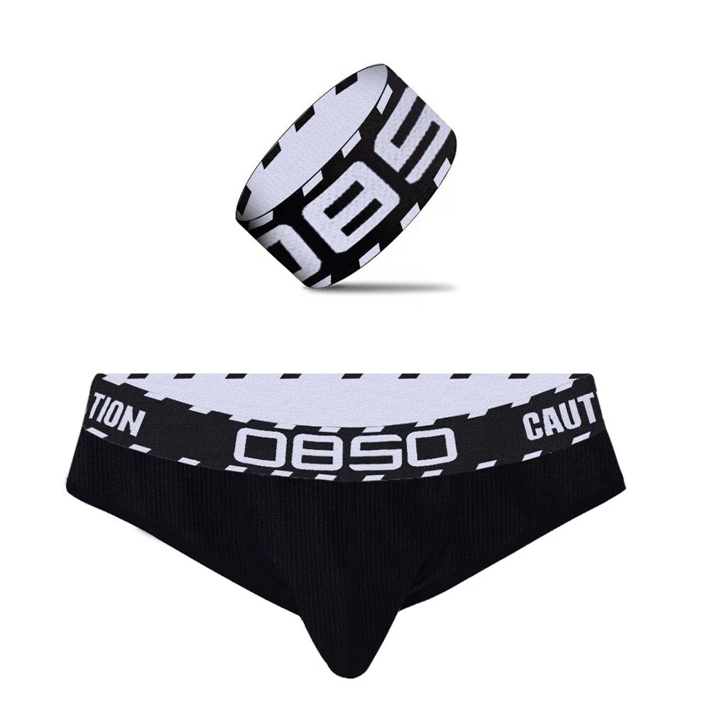 Aonga Men Underwear Briefs With Elastic Armband Brief Cotton  Underwear Man Sports Wristband Hand Nylon Straps Cueca Slip Hombre aonga