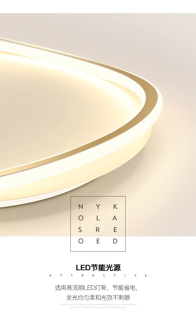 Bedroom Ceiling Lamp Minimalist Art Geometric Circular Master Bedroom