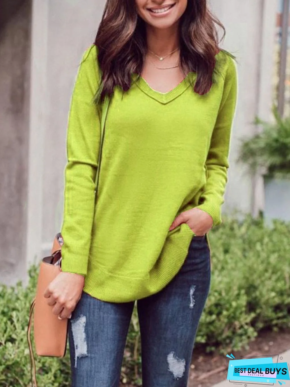 Casual Plus Size Tops Tunic Basic Sweater