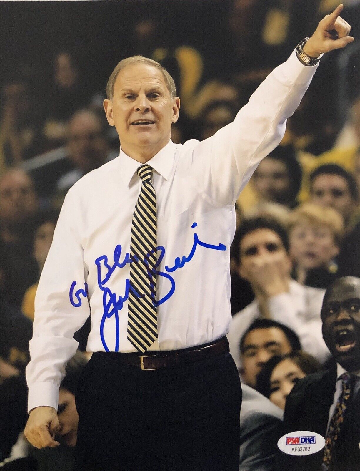 John Beilein Signed Autographed Michigan Wolverines 8x10 Photo Poster painting Psa/Dna