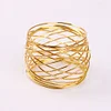 Stylish Golden Wiring Event Napkin Ring