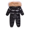Baby Jumpsuit Overalls Thick Suit Duck Down Sets 2 Pcs