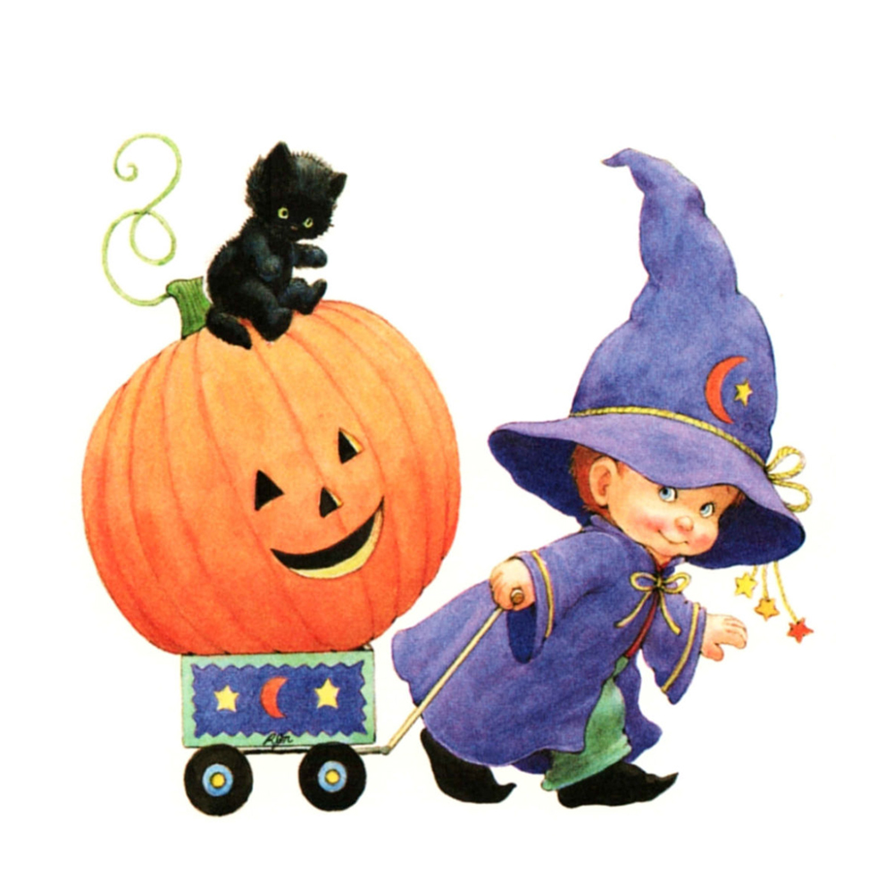 

40*40CM - 11CT Stamped Cross Stitch - Halloween, 501 Original