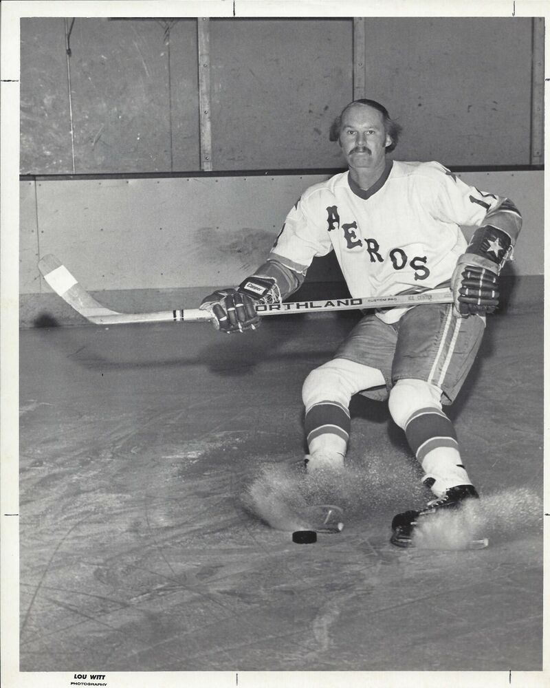 Murray Hall Original Press Photo Poster painting Houston Aeros Rare Witt  B412