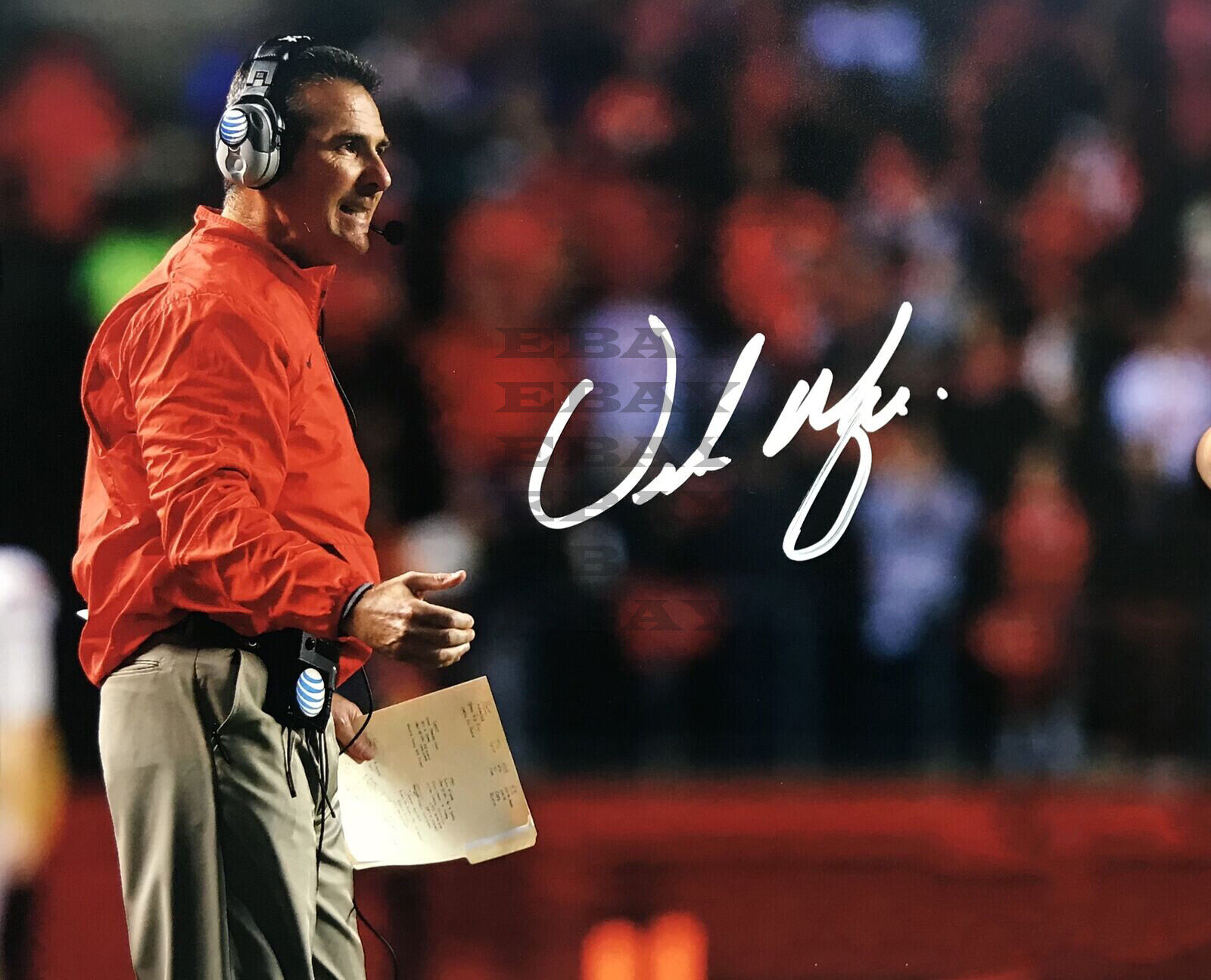 Urban Meyer Ohio State Signed 8x10 autographed Photo Poster painting Reprint