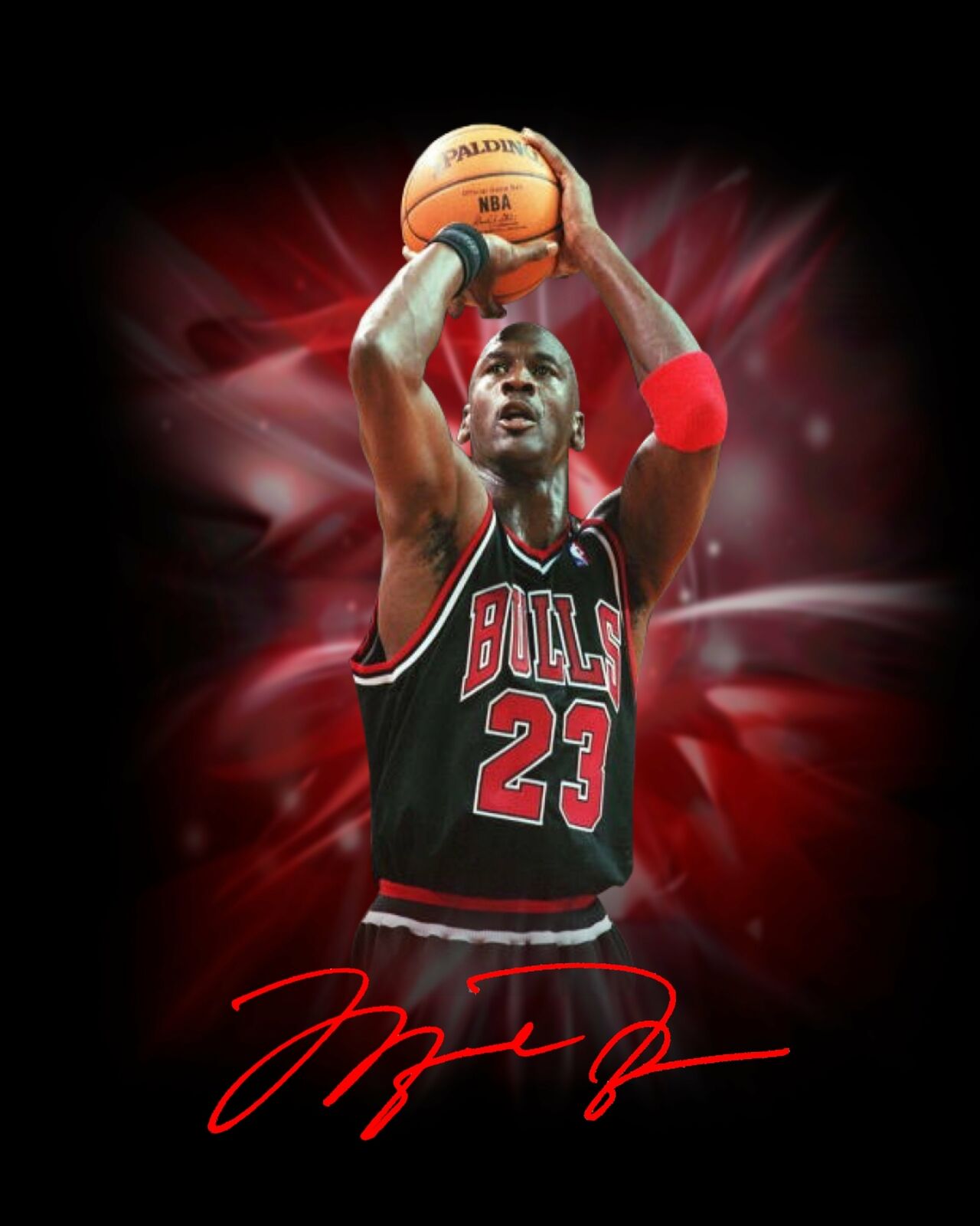 Michael Jordan Facsimile Signed 8x10 Photo Poster painting Chicago Bulls