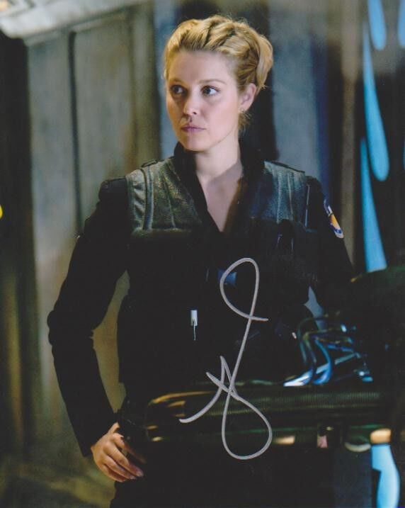 Alaina Huffman Signed 8x10 Photo Poster painting - SGU Stargate Universe BABE - RARE!!! #10