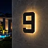 17cm Solar Lighted House Numbers IP44 Waterproof Light Up LED Address Signs
