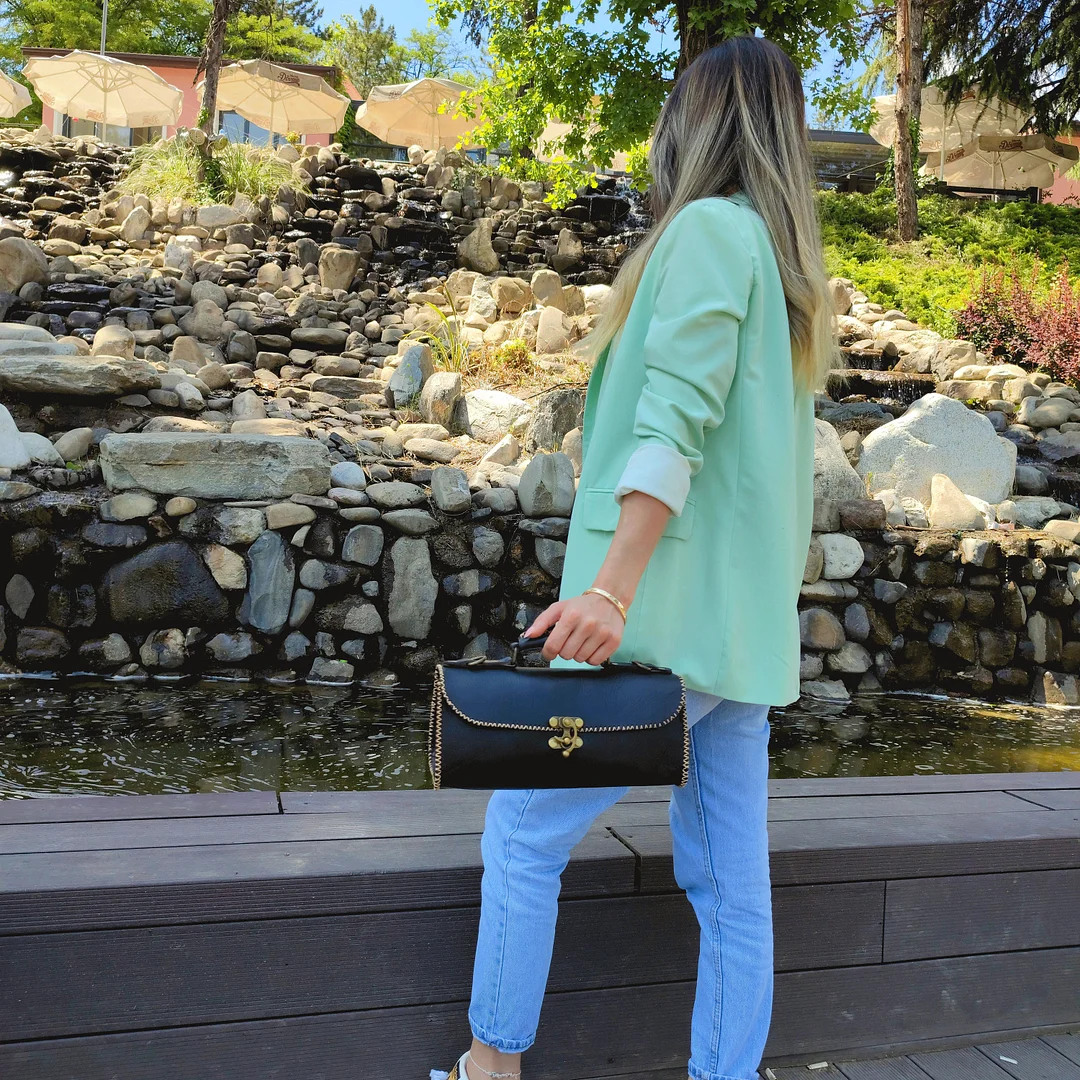 Handmade Leather Handbag, Small Leather Purse for Women