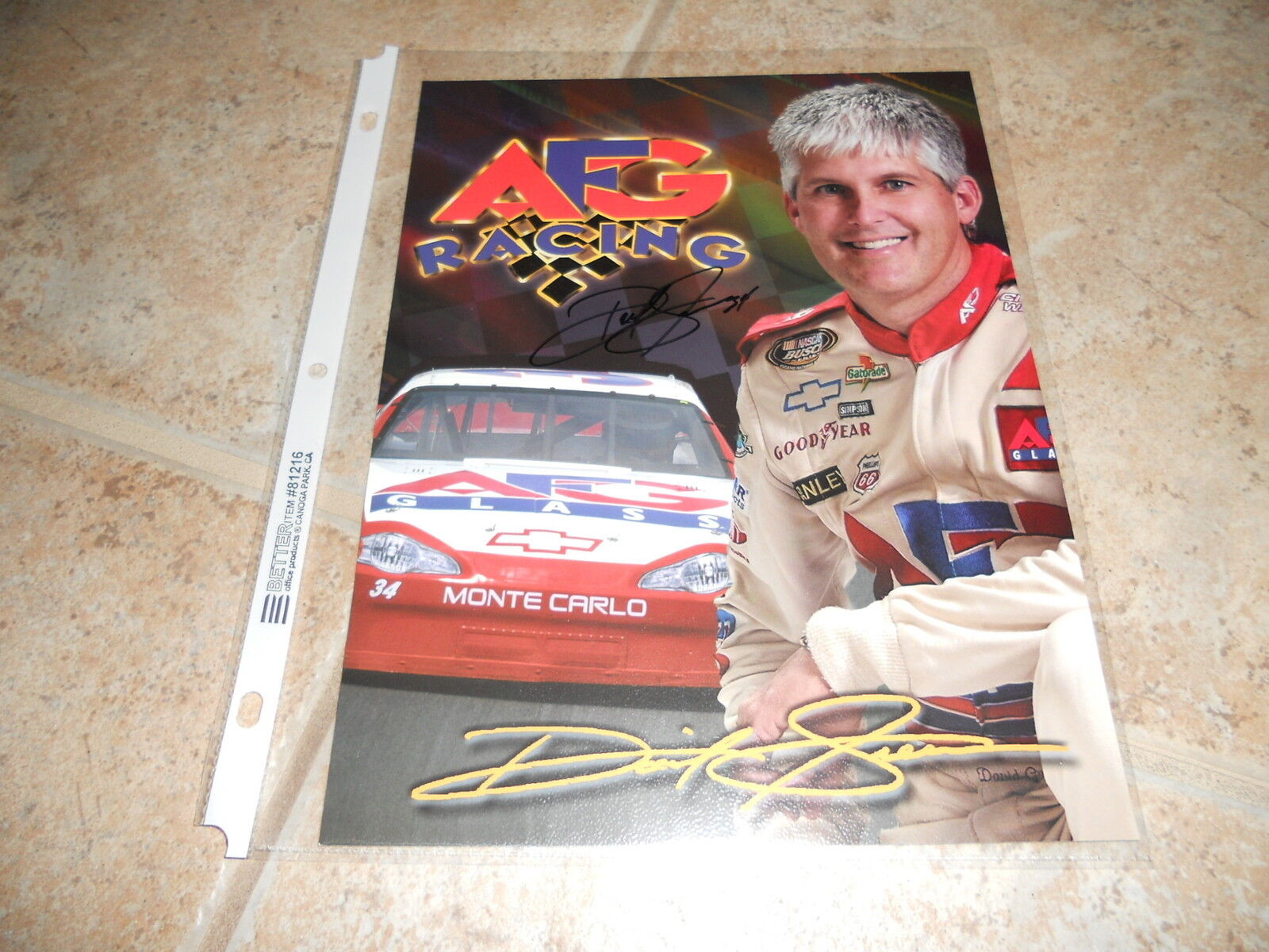 David Green Signed Autographed 8x10 Promo Nascar Car Racing Photo Poster painting Picture