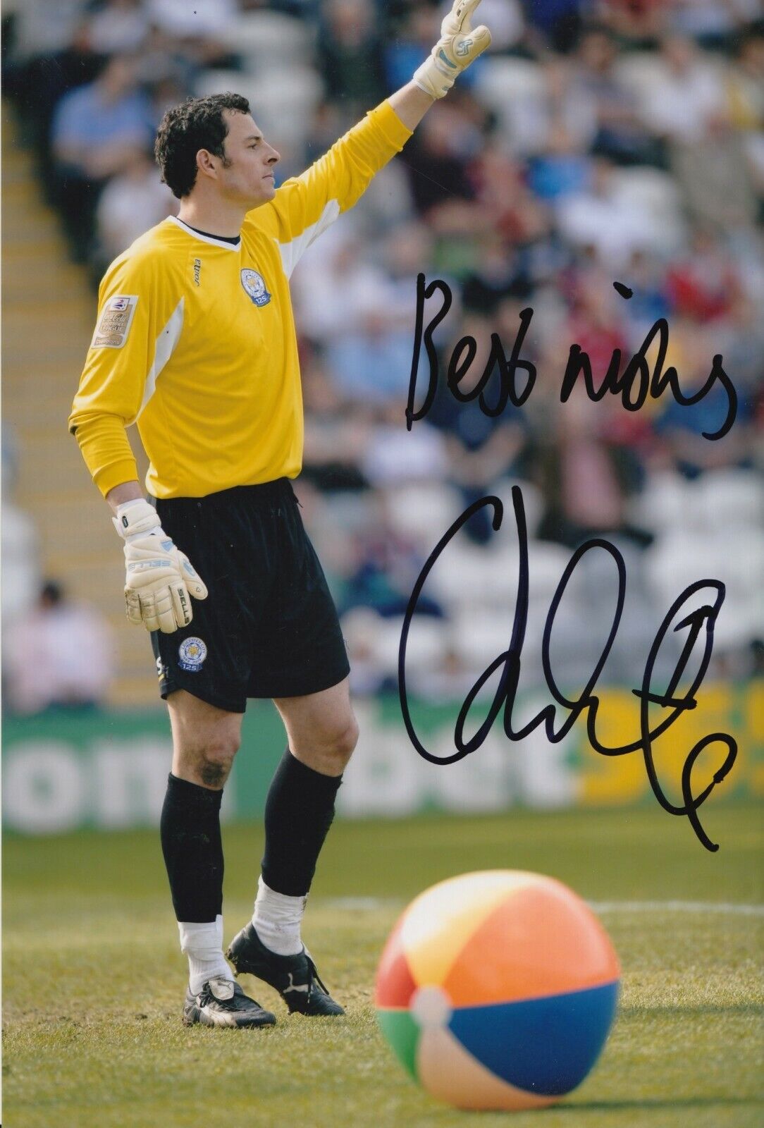 Chris Weale Hand Signed 12x8 Photo Poster painting - Leicester City Football Autograph.