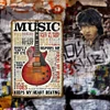 Music - Vintage Metal Signs - 20*30cm/30*40cm - Music&Warning