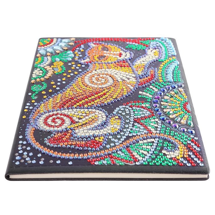 DIY Leopard Special Shaped Diamond Painting 50 Pages A5 Sketchbook Notebook