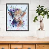 Highland Cattle-11CT Stamped Cross Stitch 40*50cm