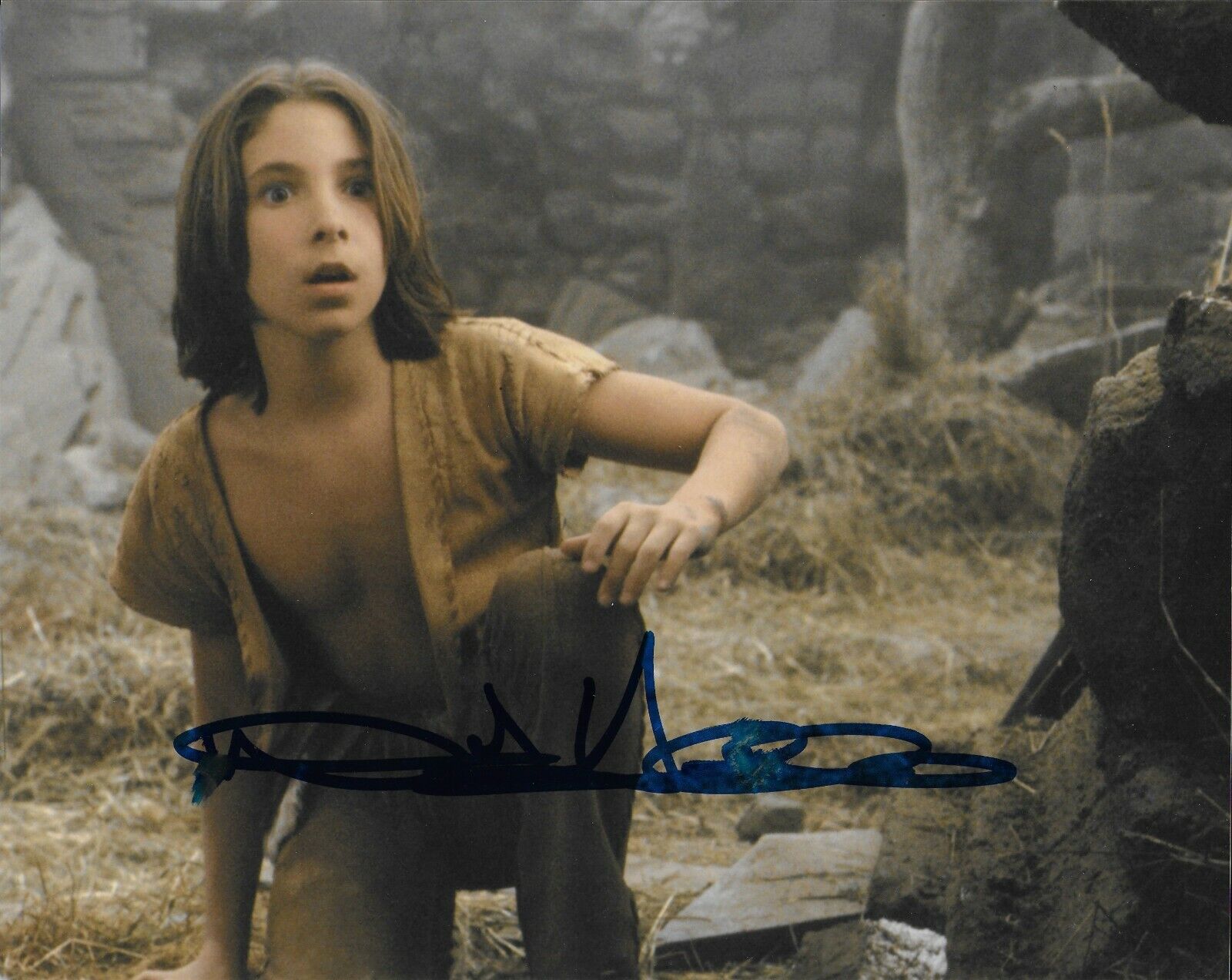 Noah Hathaway NeverEnding Original Autographed 8X10 Photo Poster painting (slightly smudged) SP