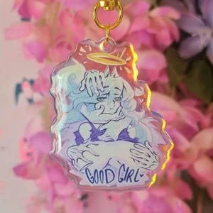Pornhint 2.5'' [NSFW] Good Girl Honeko double sided Acrylic Keyring NSFW