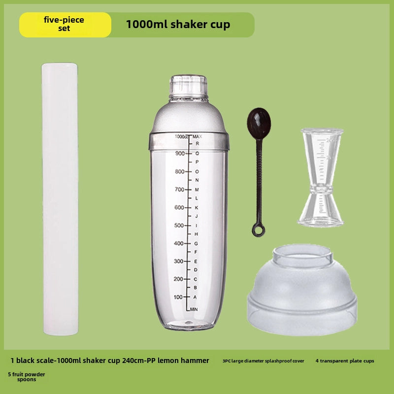 Schick Cup Hand Rocker Pot Shaker With Scale Milk Tea Shop Shake Cup Set Shake Milk Tea Tool Drink Tool