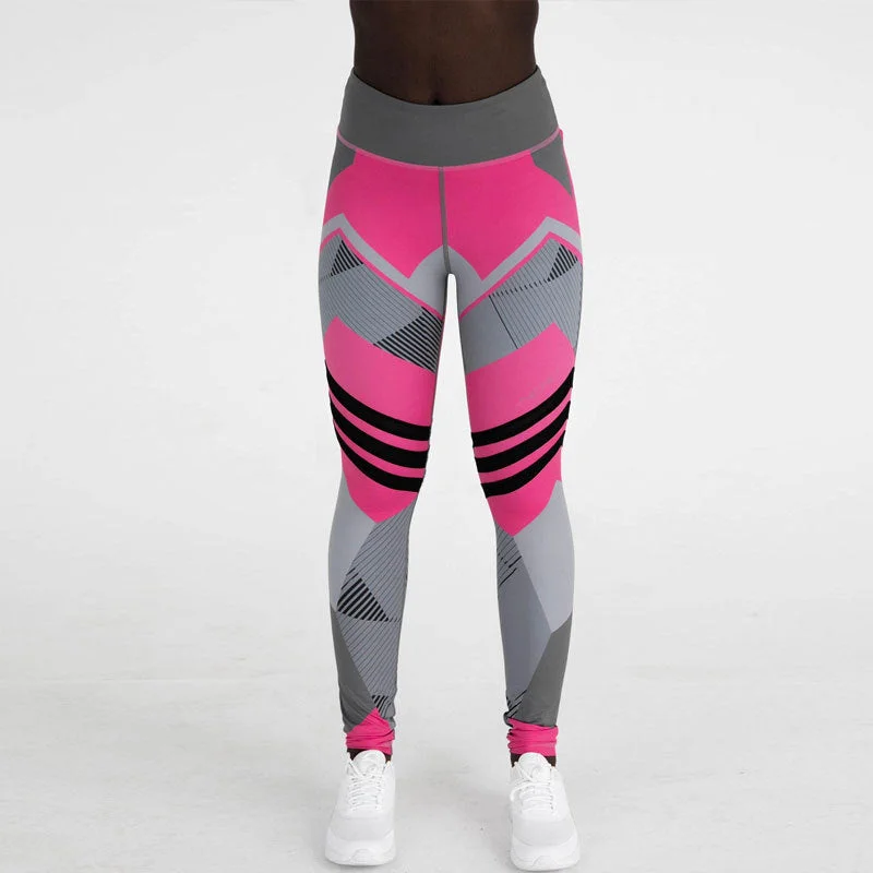 Uveng Digital Printing Yoga Hip Raise Leggings