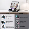Tablet Phone Holder Magsafe Magnetic Three-in-one Wireless Charger Desktop Fast Charging Base Foldable 4-in-1 Charging Base Multiple Apple Device Wireless Charging Station, Suitable for Huawei Apple 15 iPhone 14 Charging Universal Apple Watch 9 Watch