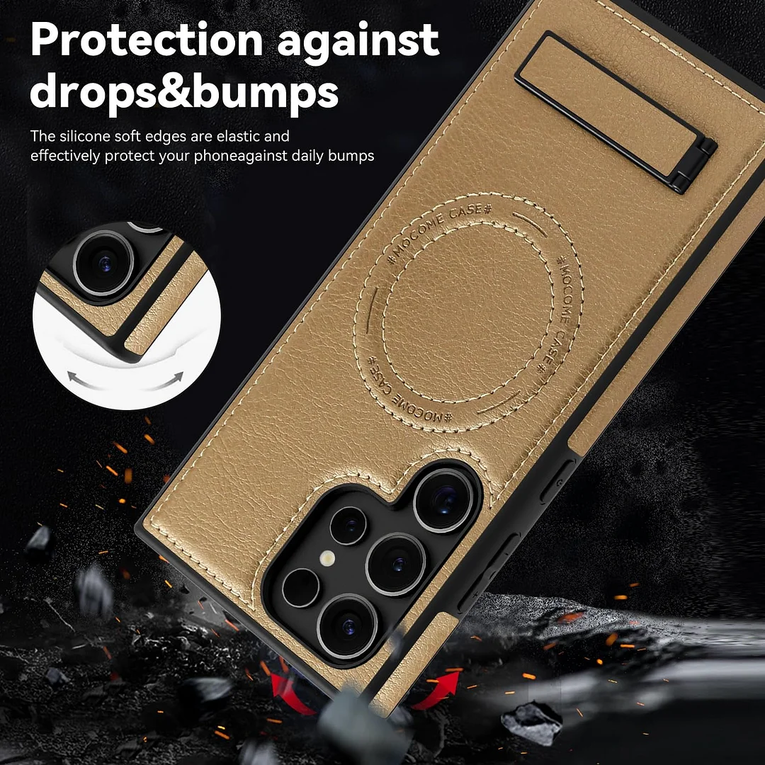 Samsung Galaxy Z Fold 6 Leather Case Magnetic Protective Case Holder Phone Case