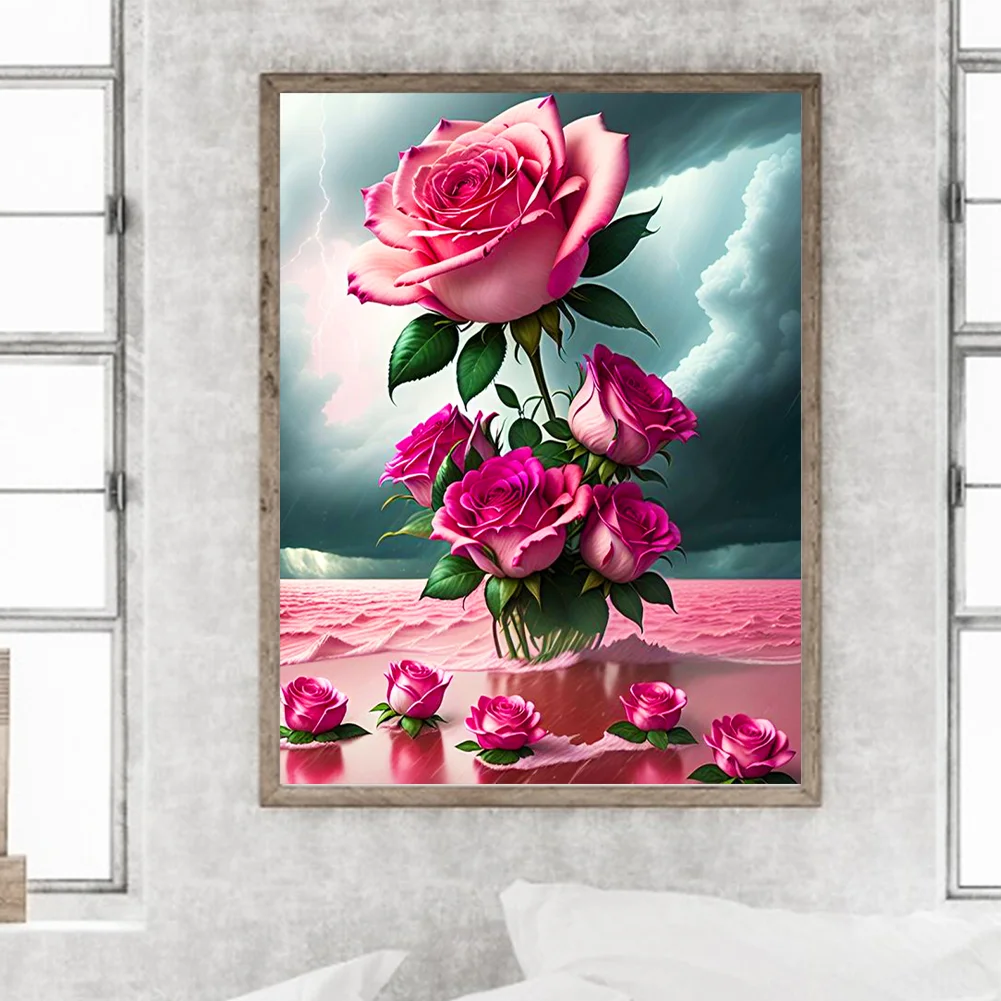 Diamond Painting - Full Round Drill - Rose(30*40cm)