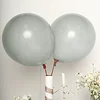 10 Pack | 18" Matte Pastel Silver Helium or Air Latex Party Balloons