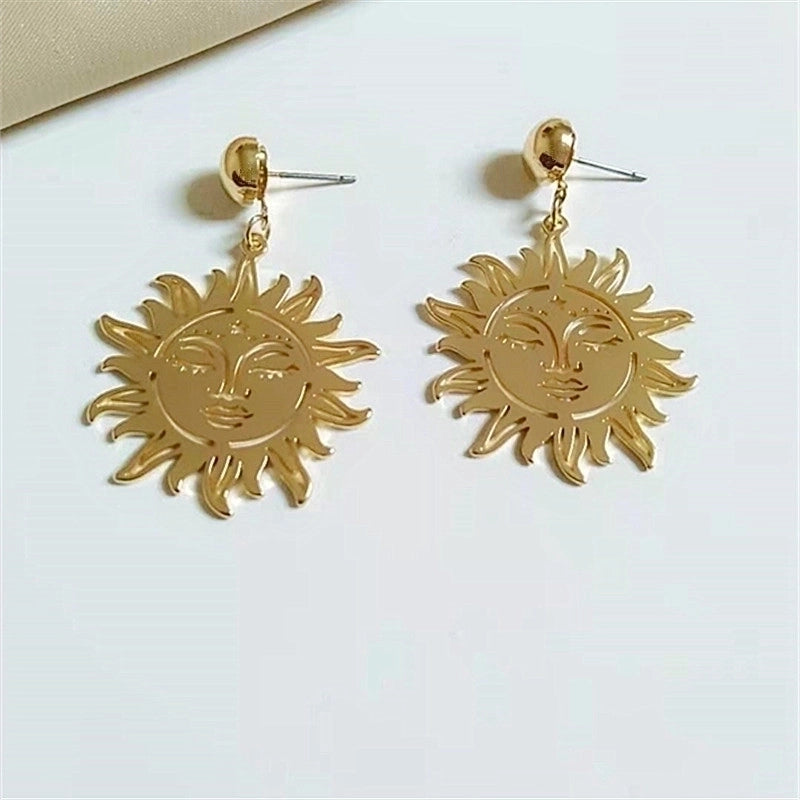 Fashion Christmas Tree Sun Alloy Plating Women’s Drop Earrings 1 Pair