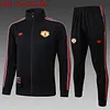 2025/2026 Manchester United Long Zipped Jacket Black Football Shirt 1:1 Thai Quality