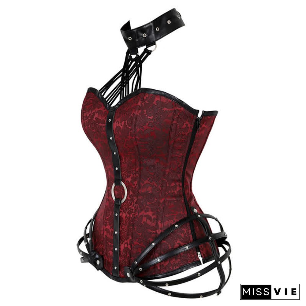 Gothic Steampunk Halter Corset Tops