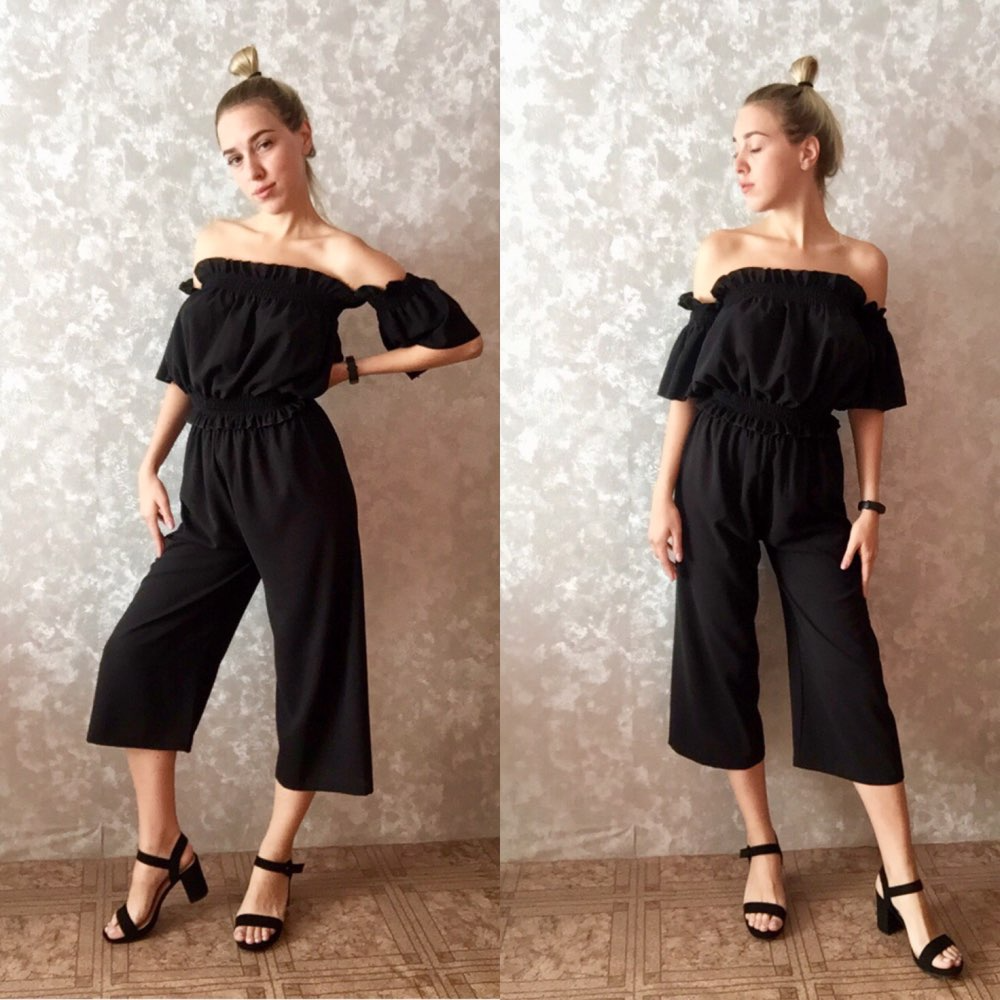 Off the Shoulder Top&Pants Set