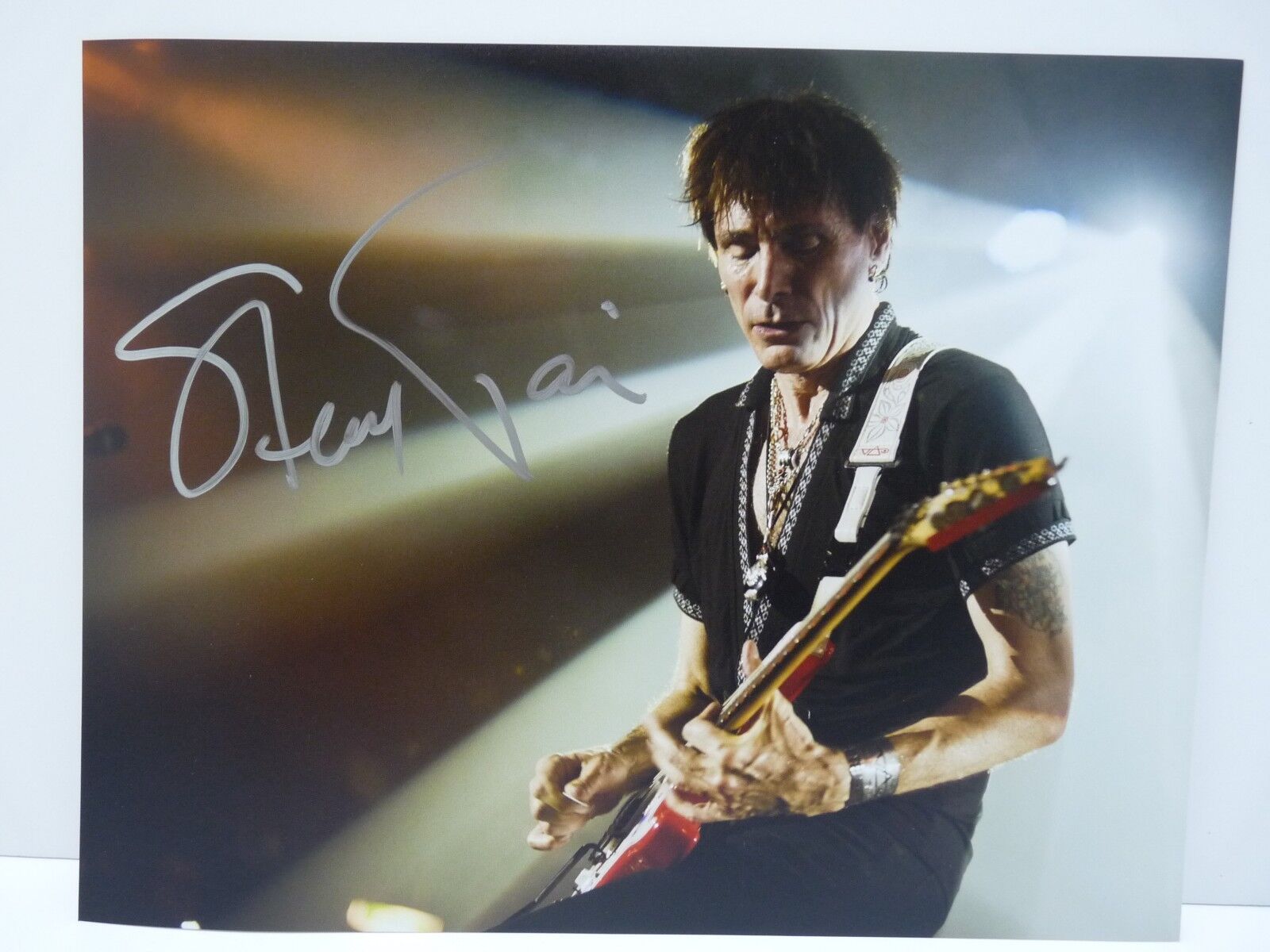 Steve Vai 11x14 Signed Autograph Photo Poster painting BAS Certified #1 David Lee Roth Guitar F7