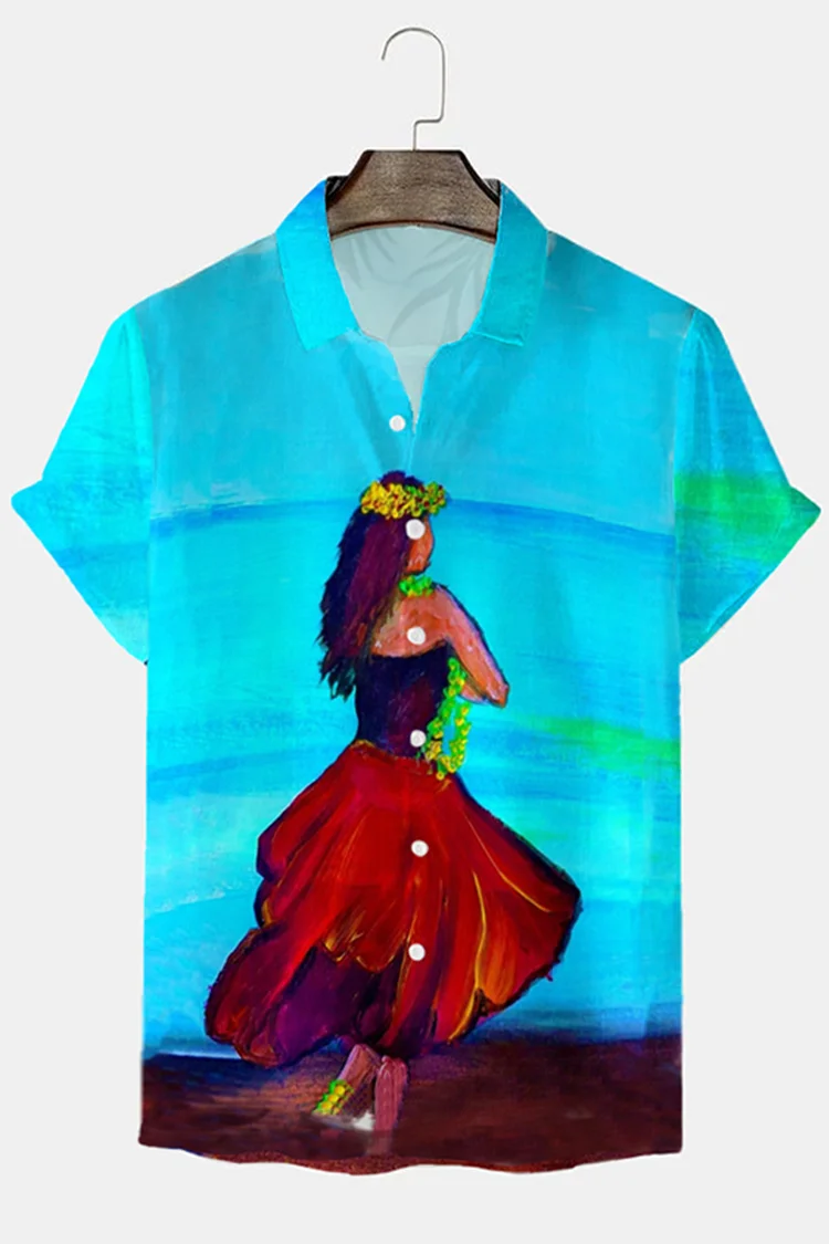 Beach Resort Graphic Short Sleeve Shirt