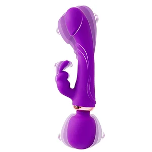 G-Spot Rabbit Vibrator Wand with 12 Vibration Modes – Nipple Stimulator Massager for Clit Stimulation