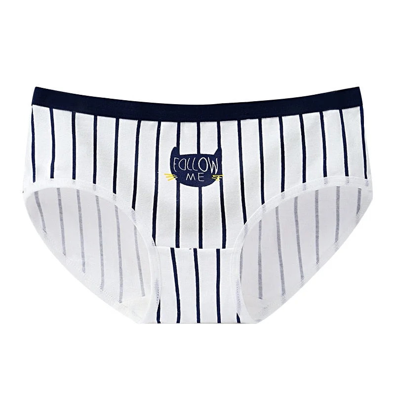 2021 Women's Cotton Underwear Lovely Fruit Briefs Middle Waist Seamless Comfortable Underpants Fashion Traceless Girl Panties