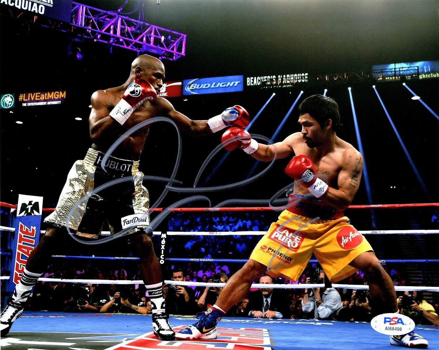 Floyd Mayweather Jr Signed Autographed vs Pacquiao 8x10 inch Photo Poster painting + PSA/DNA COA