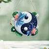 Acryl Yin Yang Diagramm von Fischen, die im Wasser spielen - 5d DIY Handwerk Anh&auml;nger