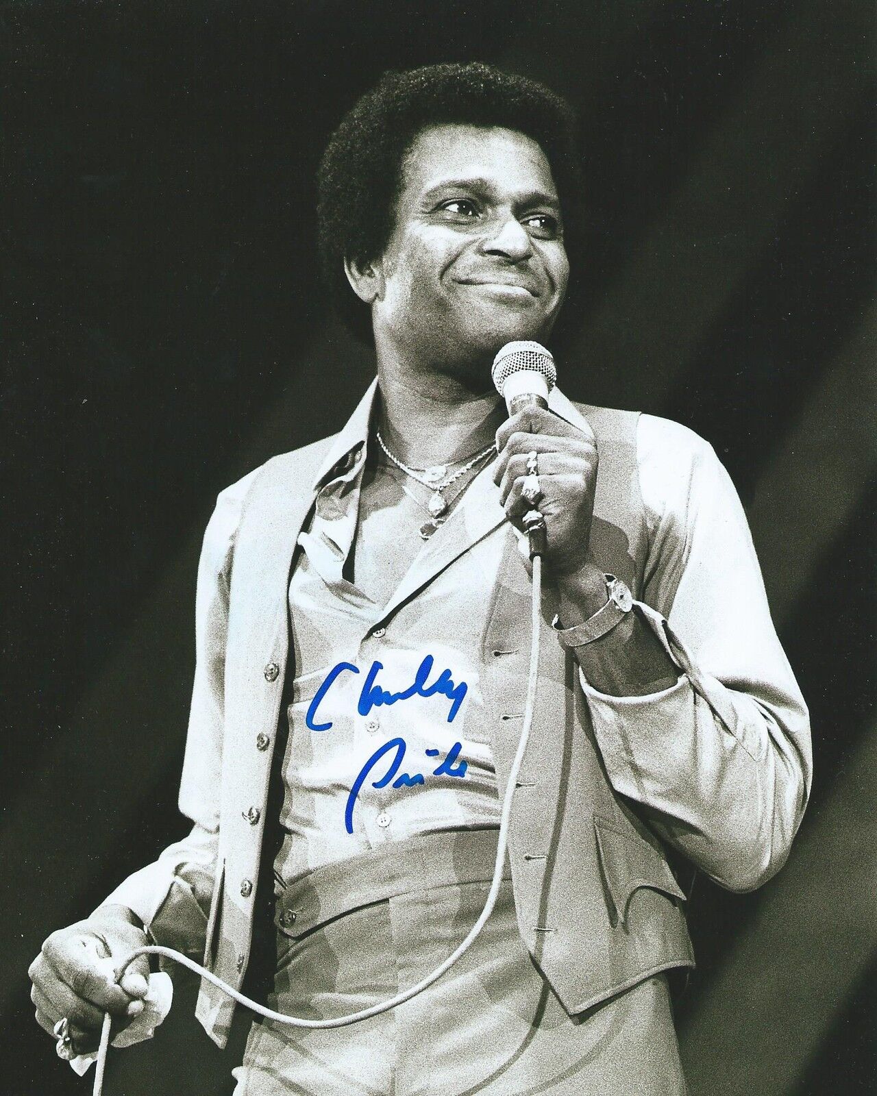 **GFA American Country Singer *CHARLEY PRIDE* Signed 8x10 Photo Poster painting AD4 COA**