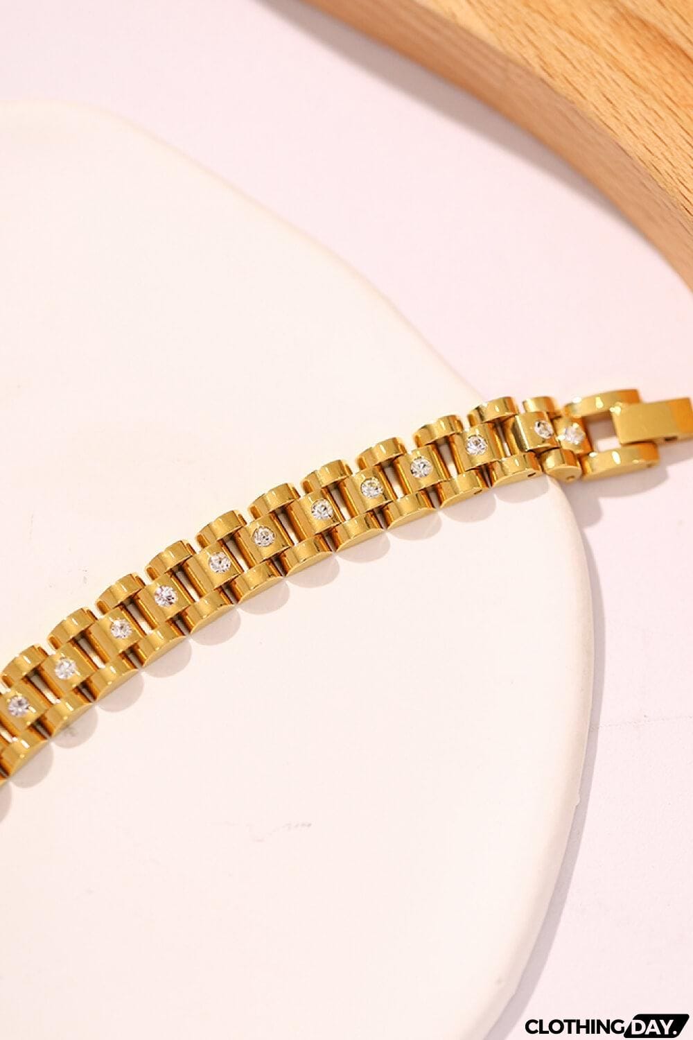 18K Gold-Plated Watch Band Bracelet
