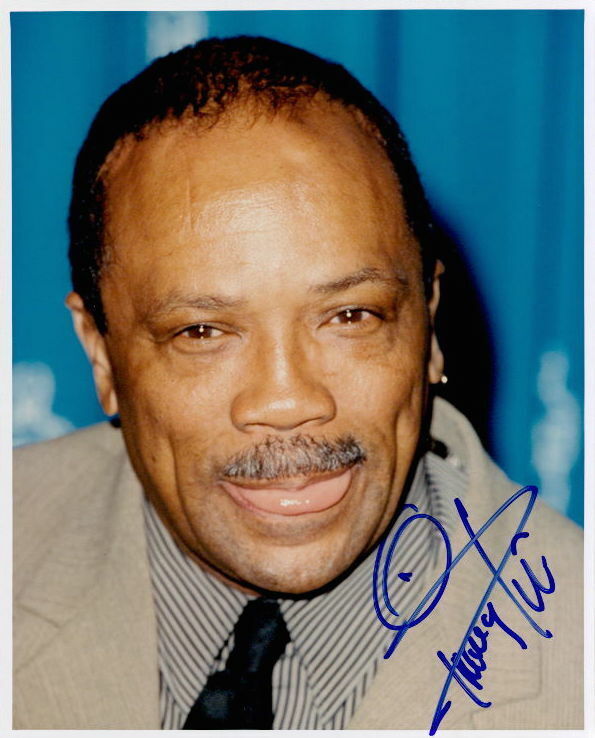 Quincy Jones vintage in-person signed 8x10 Photo Poster painting COA