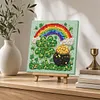 DIY Pre-Framed St- Patrick Day Button Art Canvas Kit