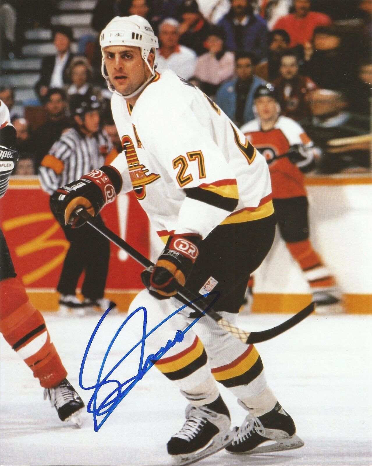 SERGIO MOMESSO SIGNED VANCOUVER CANUCKS 8x10 Photo Poster painting #1 with w/COA